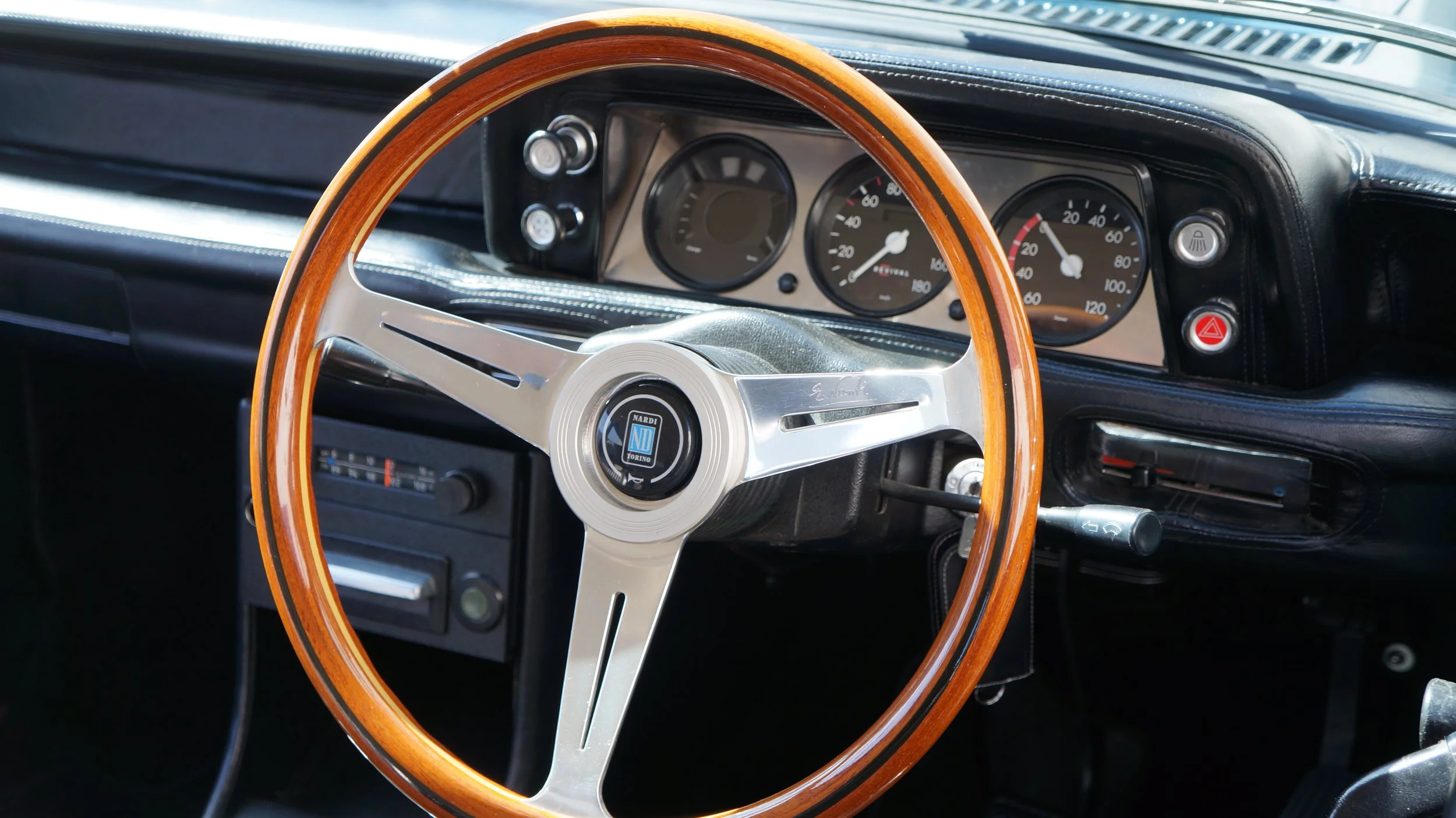 BMW 2002 EV custom digital instruments