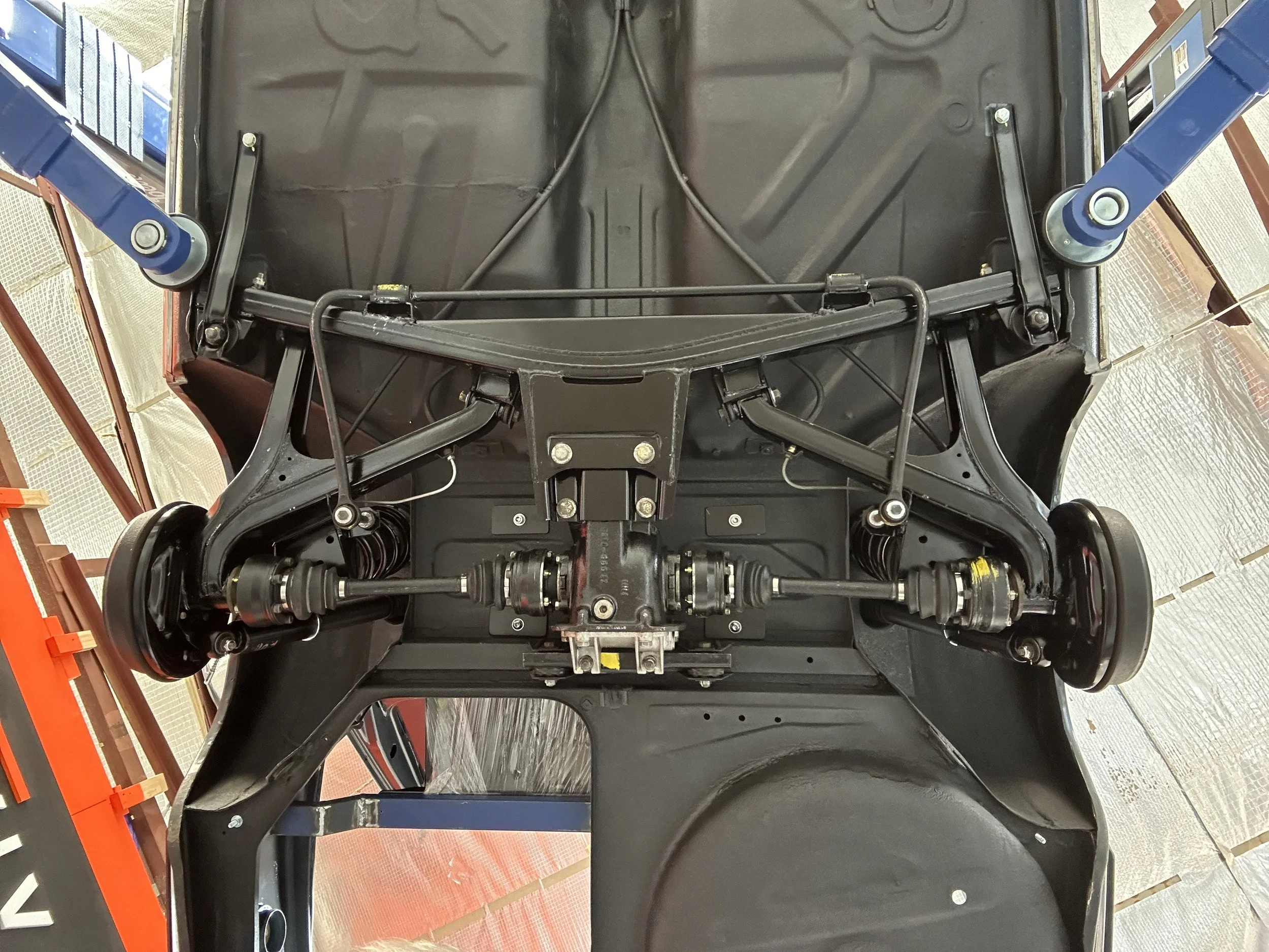 BMW 2002 electric drivetrain installation