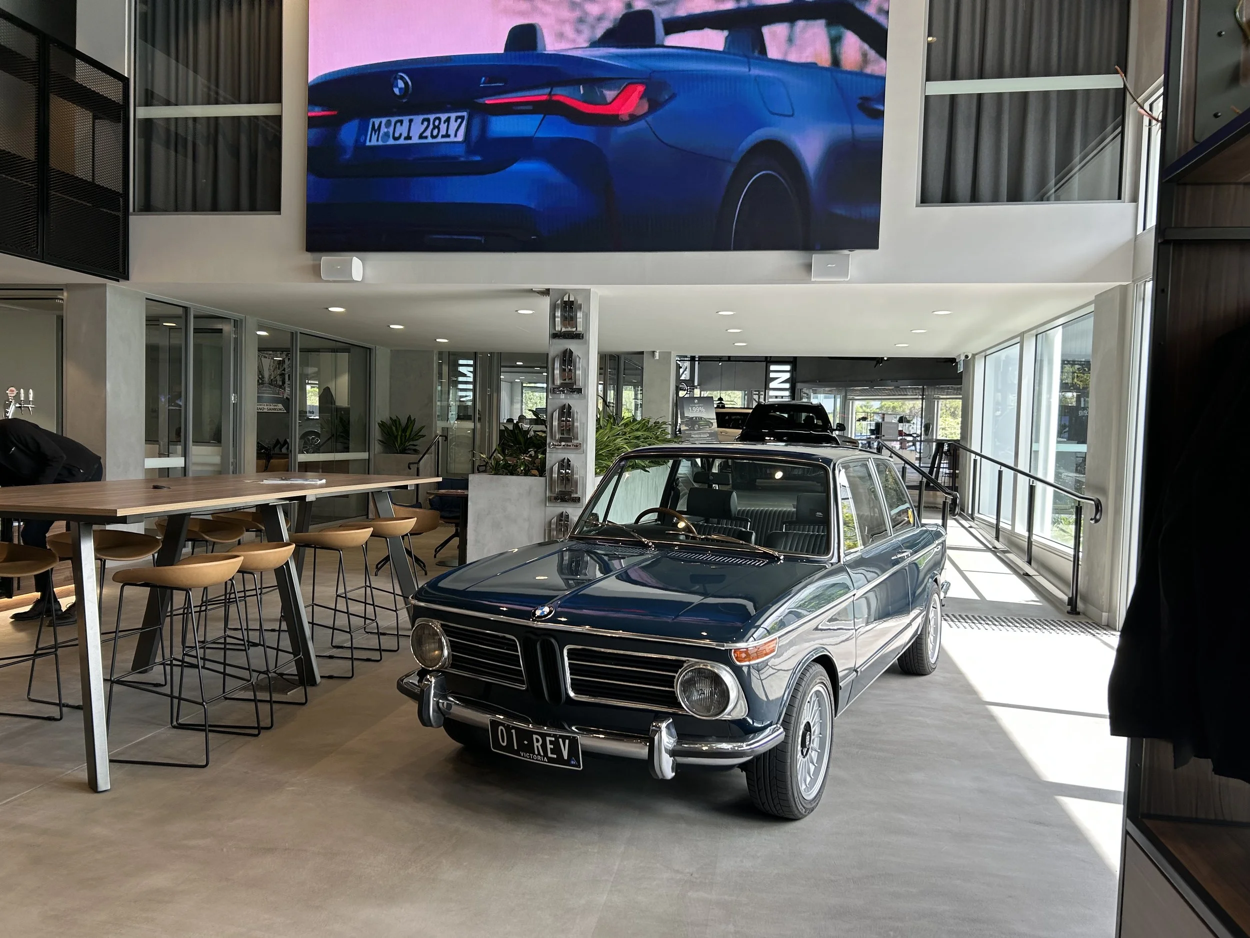 Revival EV electric BMW 2002 at BMW Melbourne showroom