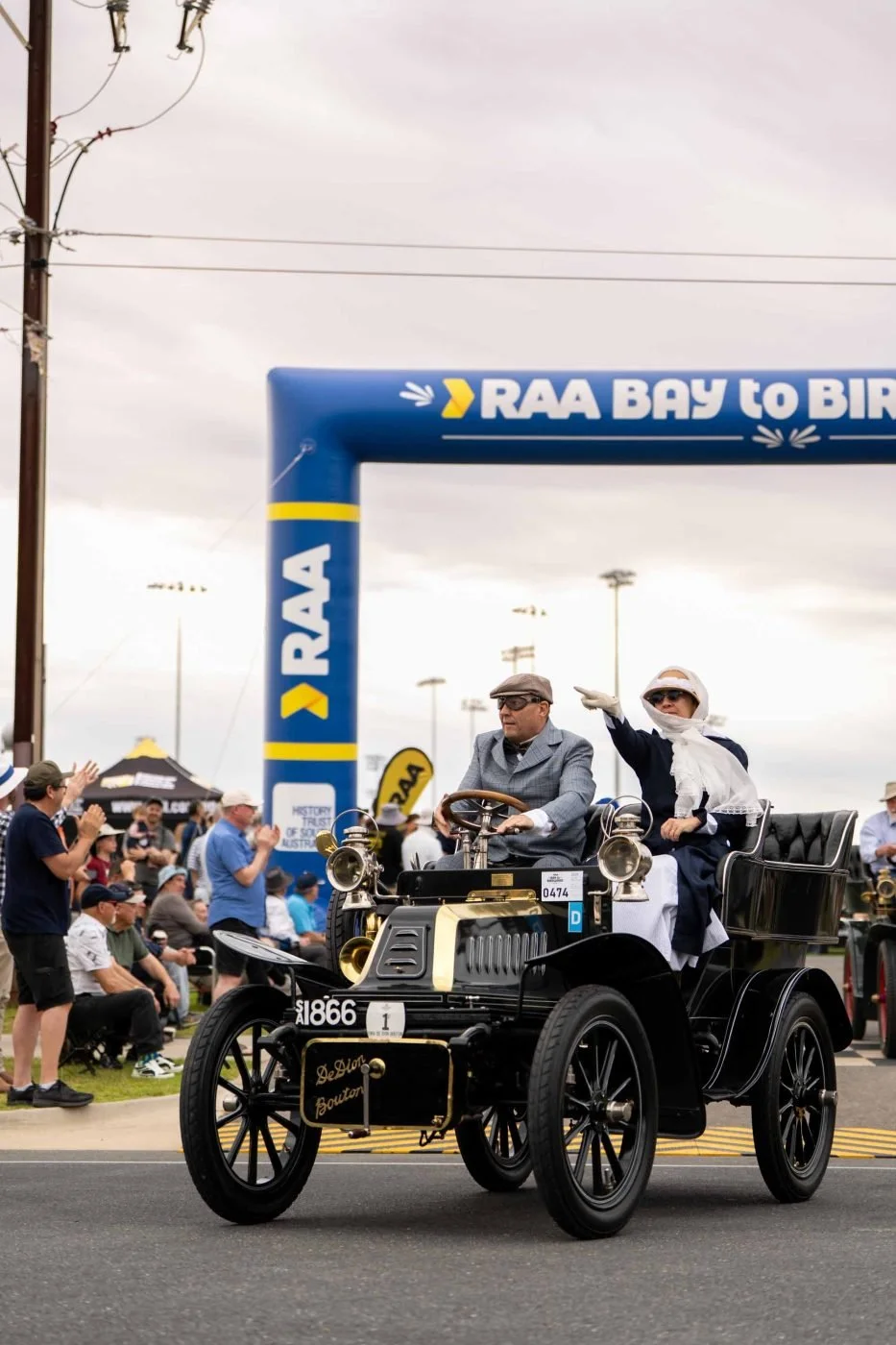 Revival EV displaying the electric BMW 2002 at Bay to Birdwood 2025