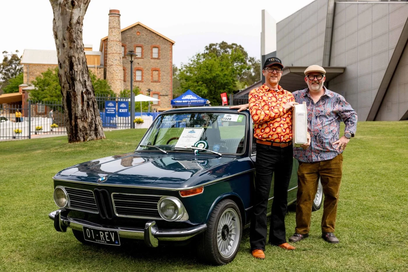 1972 electric BMW 2002 at the 2025 RAA Bay to Birdwood