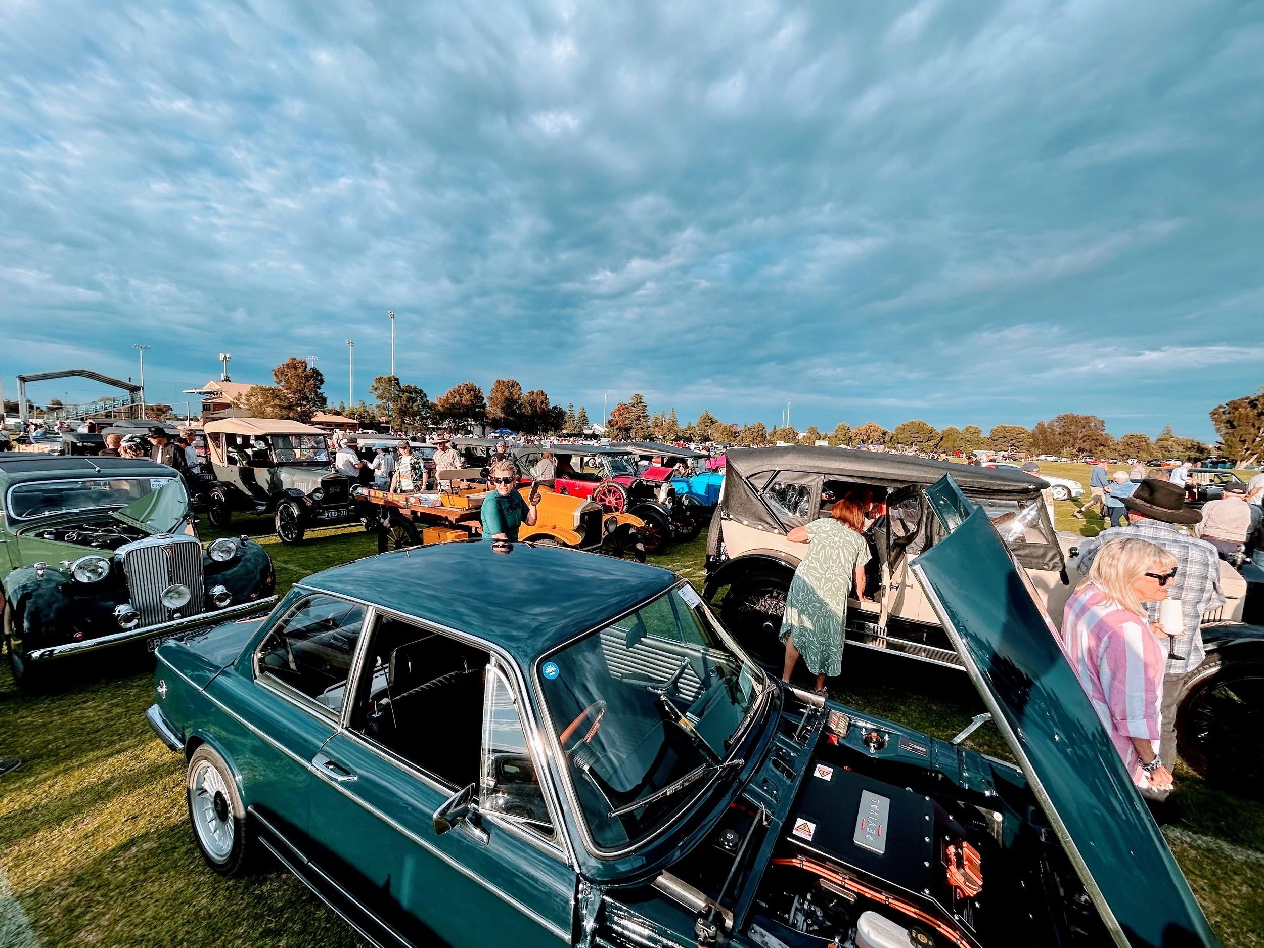 1972 BMW 2002 EV conversion at the 2025 RAA Bay to Birdwood classic car event
