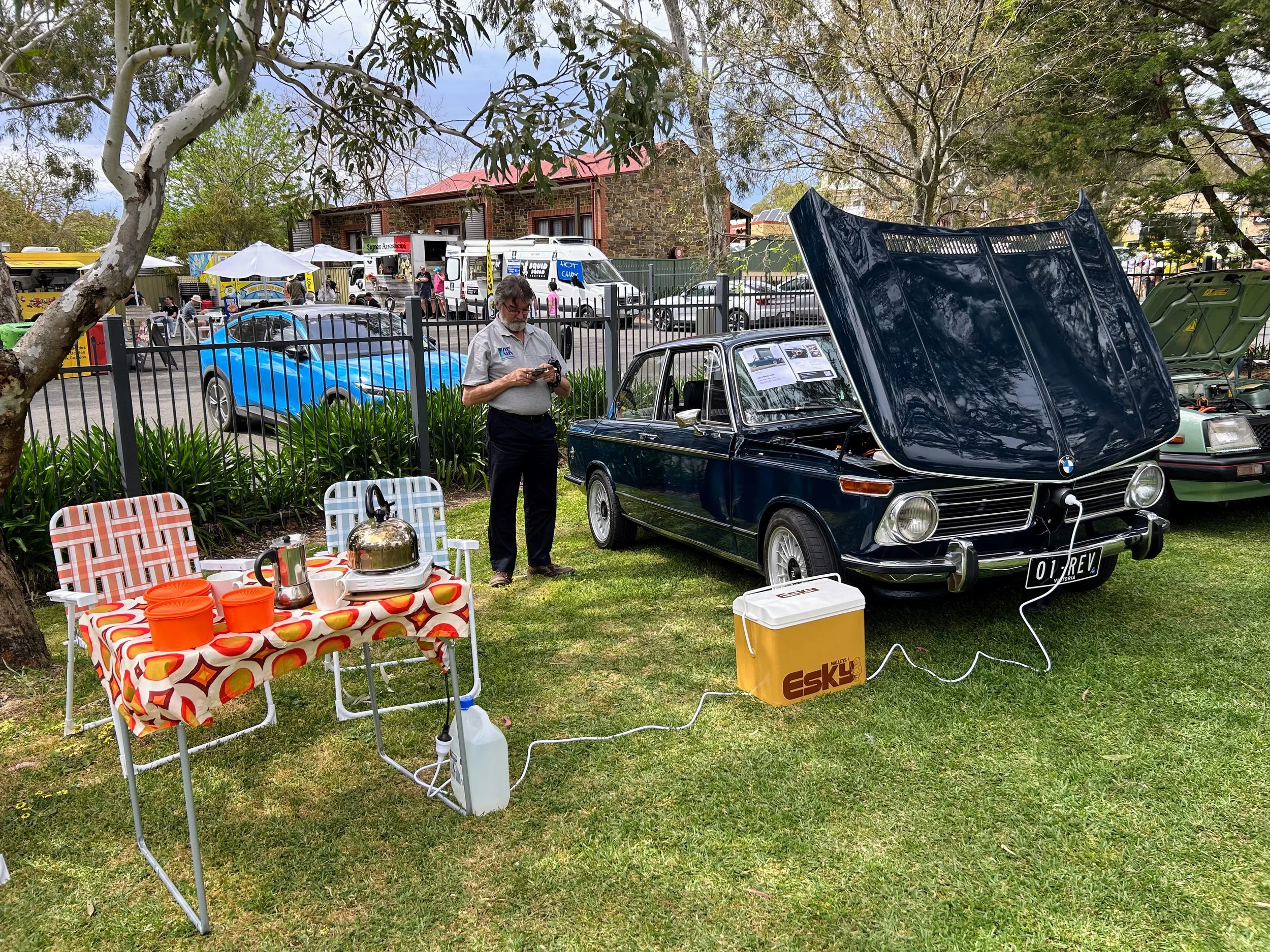 Revival EV accepting the best EV conversion trophy at Bay to Birdwood 2025