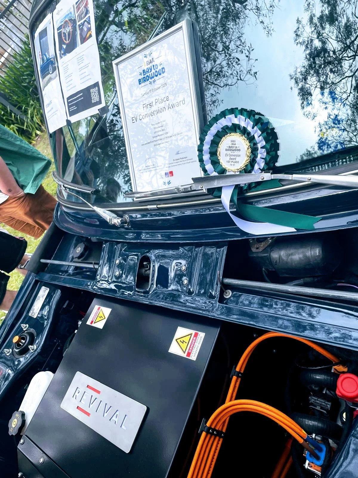 Revival EV BMW 2002 on the 2025 Bay to Birdwood run